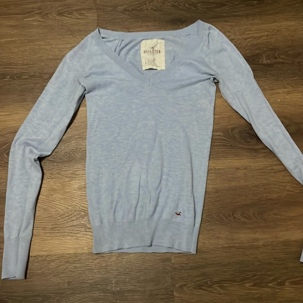 Baby blue 2000s hollister long sleeve